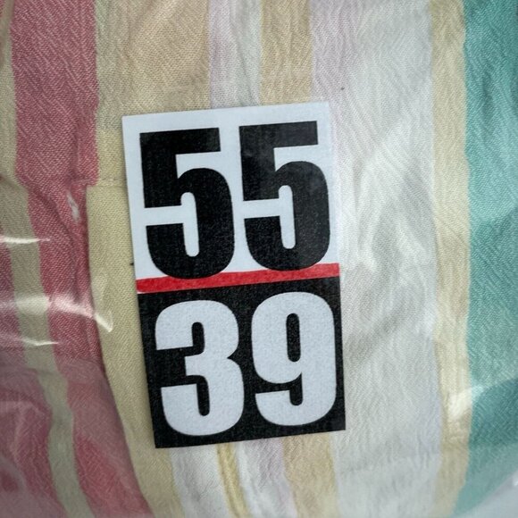 Torrid Harper Womens Striped V-Neck Blouse Multicolor Size 2X NWT 5539 - Picture 9 of 10